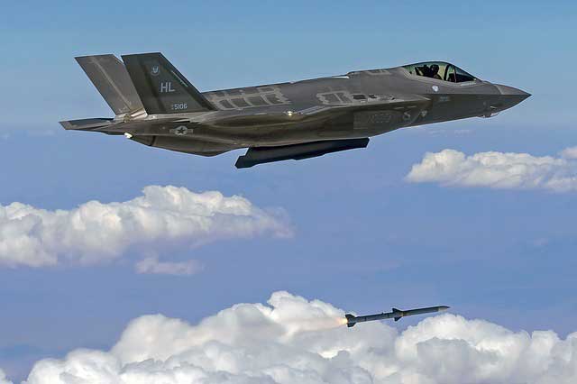 F-35a in the sky