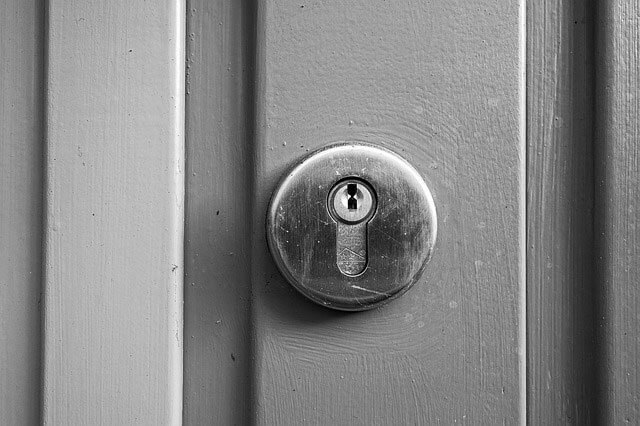 Door with key hole